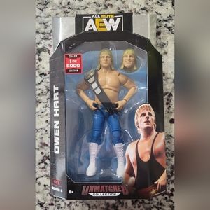 AEW Unmatched Owen Hart #47 Series 6 CHASE action figure.